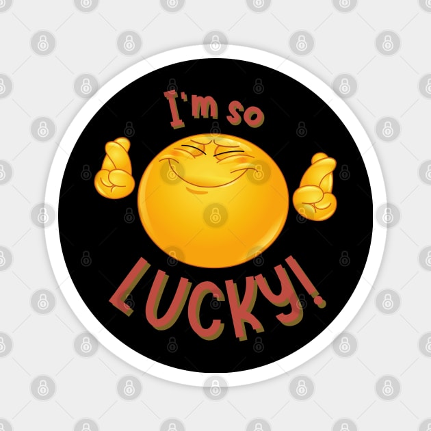 I'm So Lucky! #11 Magnet by Mazzlo Shop